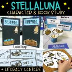 Stellaluna Character and book study with Stellauna activities for comprehension, character analysis, and point of view. Includes culminating writing project and literacy centers. 