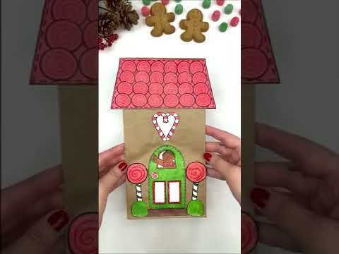 Make a Lunch Sack Gingerbread House