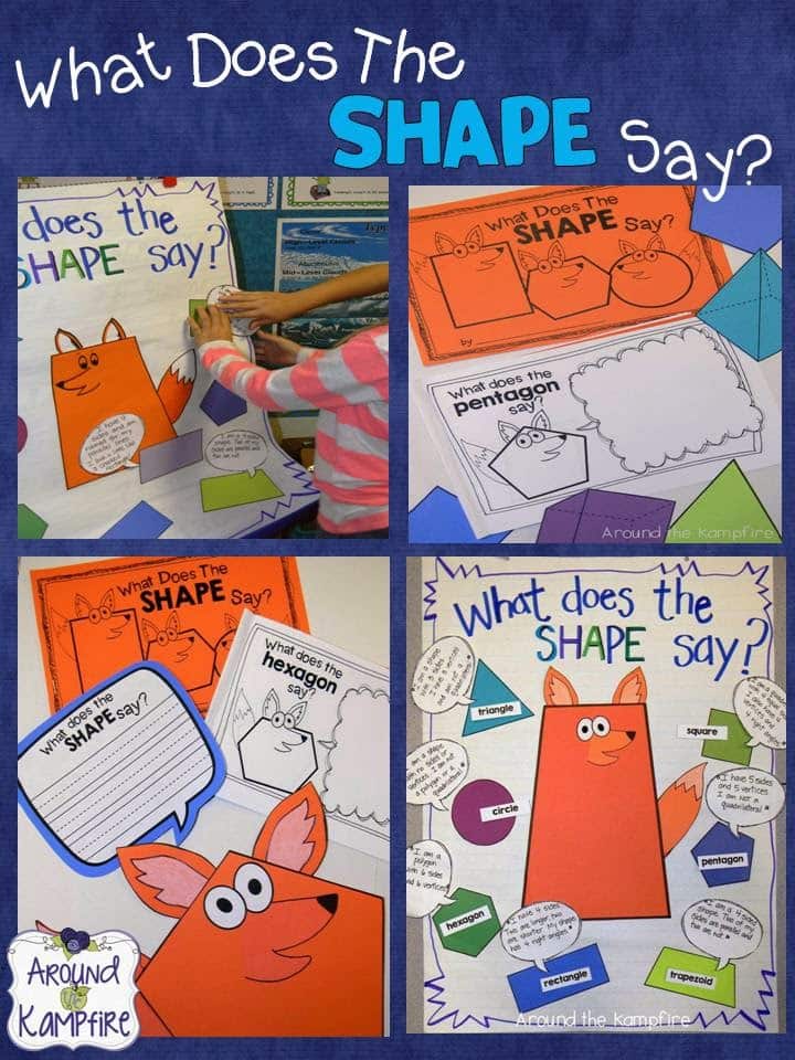What does the shape say 2D 3D shapes activities 