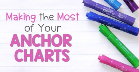 article with teaching tips for making anchor charts to use for lessons