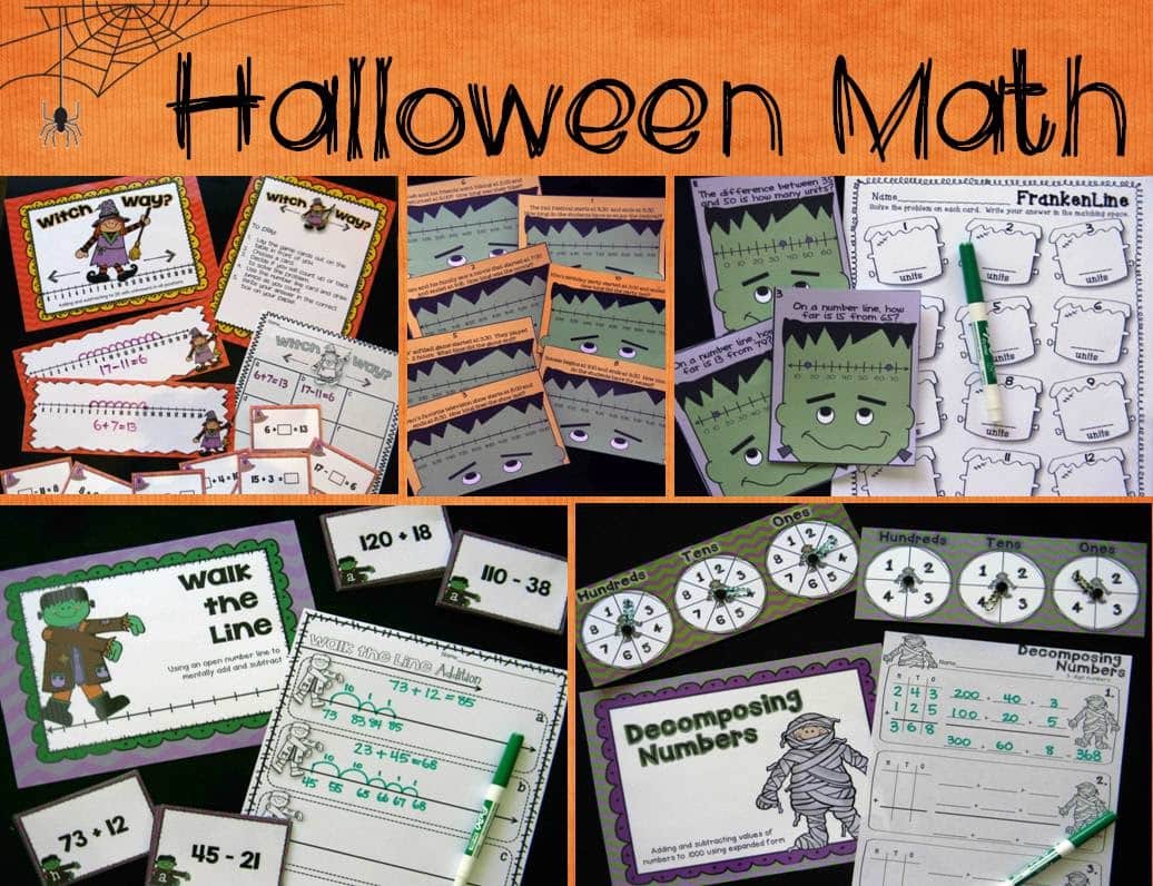 Halloween math games~ Throw a Halloween math party!