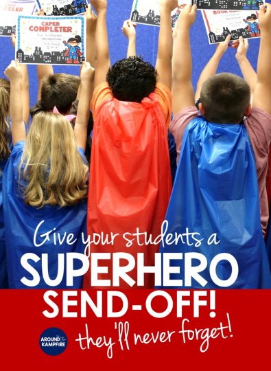 End of the School Year Award Ceremony- Ideas for teachers with a Superhero theme and end of the year activities to make the last week of school meaningful and memorable, but most of all fun! Ideal for elementary kids in 1st, 2nd, 3rd and even 4th grade.