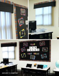 Labwindows Ideas Spruce Up Your Computer Lab with Chalkboard Decor - Around the Kampfire