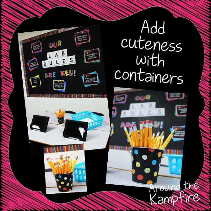 Classroom decor ideas to spruce up your computer lab with chalkboard decor. See how to not only brighten up and organize your lab, but also help it run more smoothly with these classroom management ideas and bulletin boards.