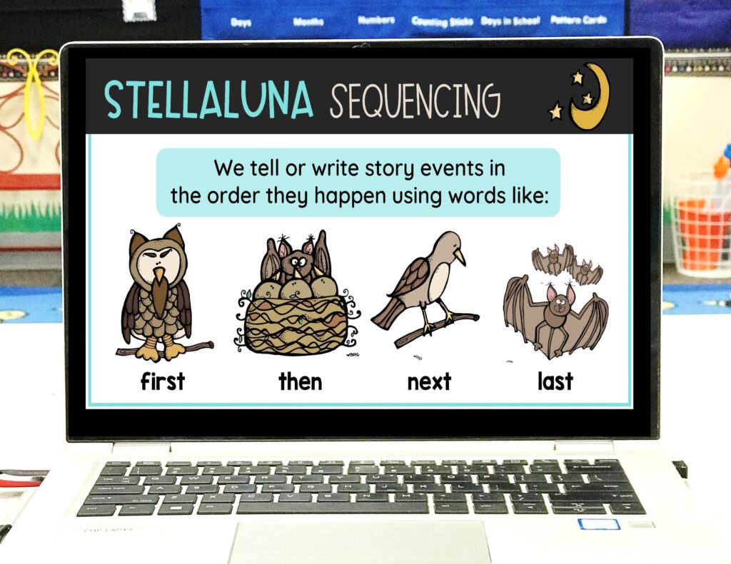 Stellaluna sequencing activity and mini lesson 