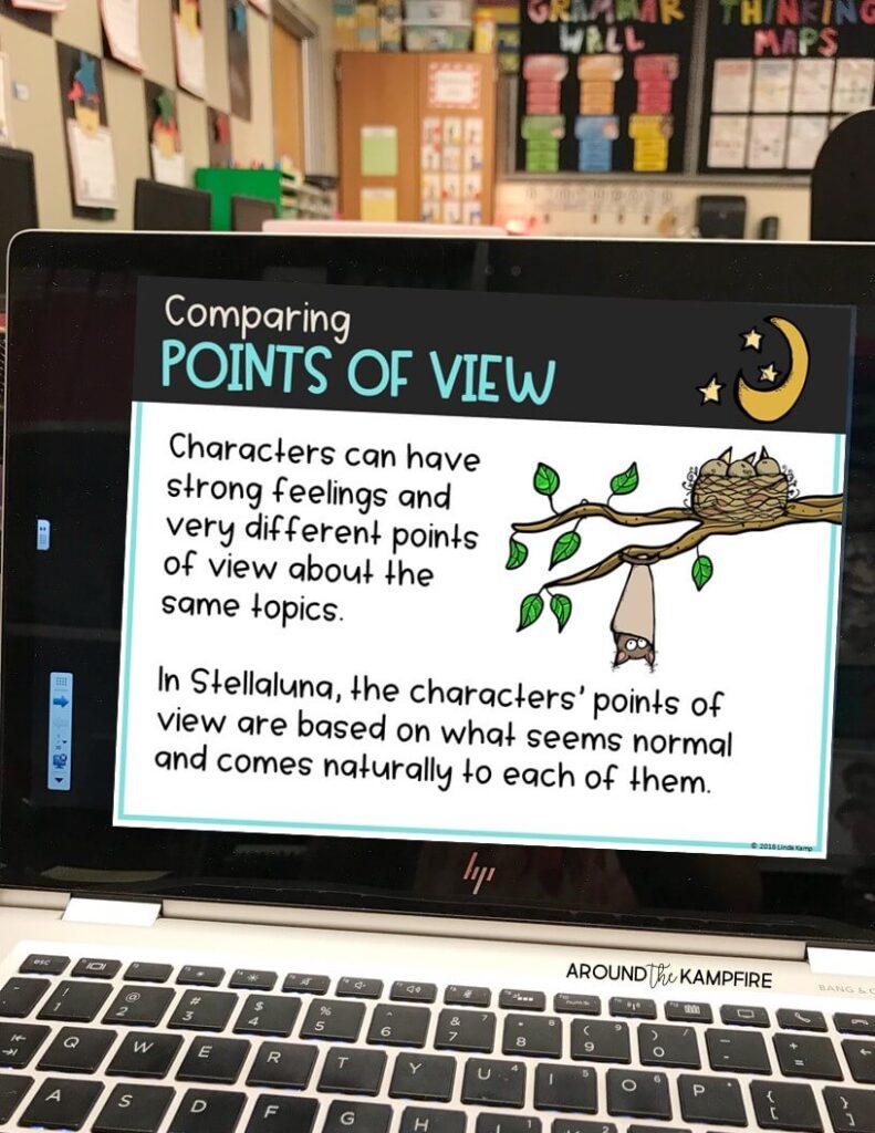 Stellaluna reading comprehension lesson for RL.6 on comparing points of view. #stellalunaactivities #comprehension #teaching