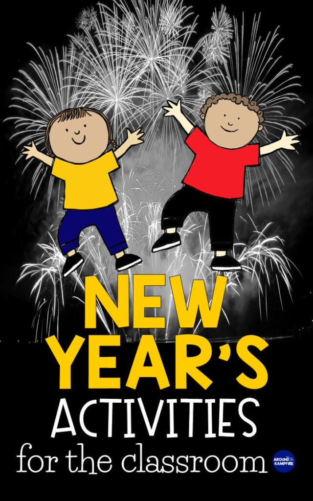 New Year's Activities for the classroom-5 fun teaching ideas and January activities for reading, writing and setting goals that will help your 1st, 2nd, and 3rd graders start the new year off right! 