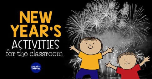 New Year's Activities for the classroom-5 fun teaching ideas and January activities for reading, writing and setting goals that will help your 1st, 2nd, and 3rd graders start the new year off right!