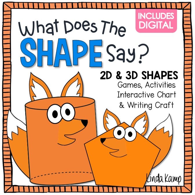 2D and 3D Shapes Activities & math centers