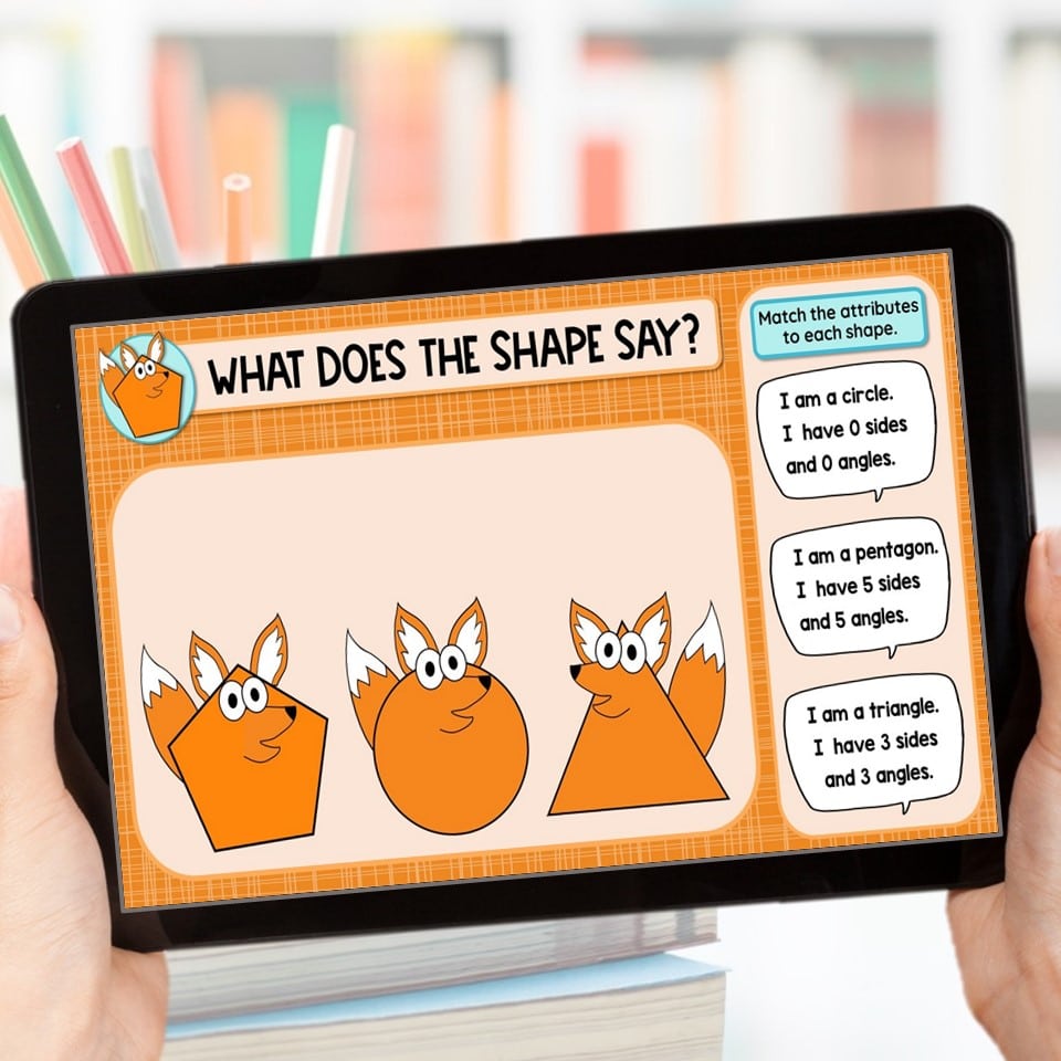 3d shapes activities first grade google slides