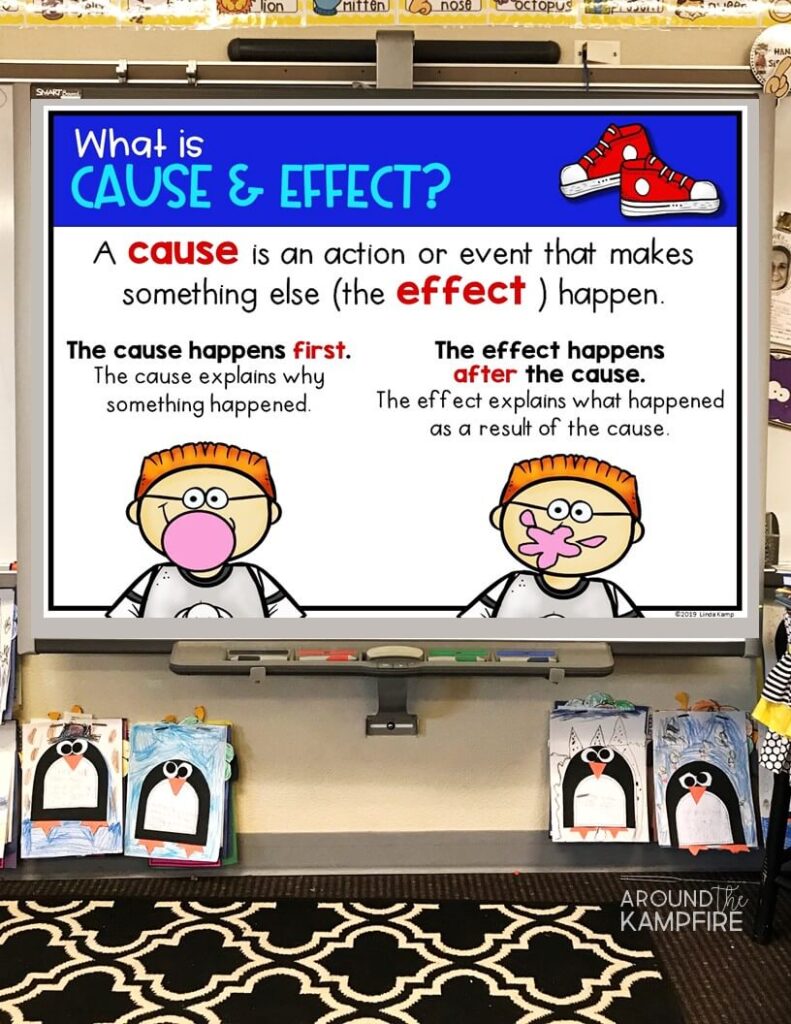 Teaching cause and effect with Alexander and the Terrible, Horrible, No Good, Very Bad Day.