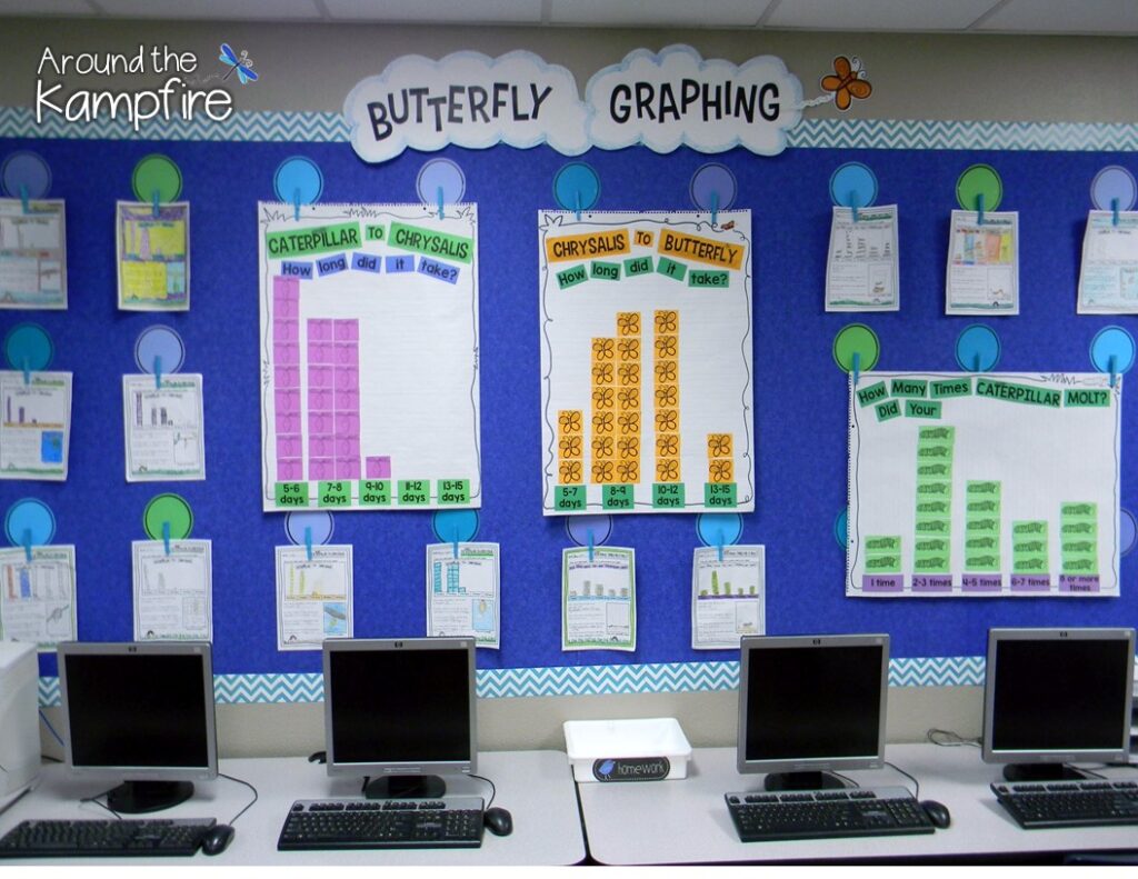 Butterfly math activities-graphing the life cycle