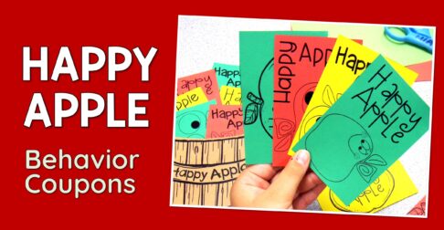 happy apple behavior management coupons for the classroom