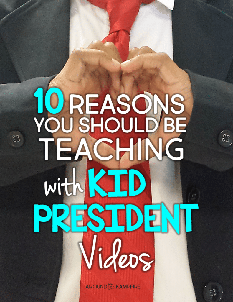 Do you use Kid President videos in your classroom? If you're not already using them check out these 10 Reasons You Should Be Teaching with Kid President Videos! The opportunities for teaching language, writing, kindness and fostering friendship are endless. Be sure to down load the freebie in the post too.