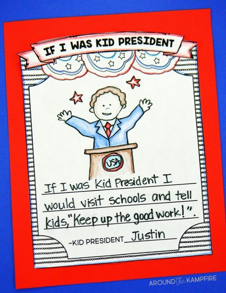 Teaching with Kid President Videos- If I Was Kid President writing activity to practice writing dialogue and using quotation marks correctly to give kids a pep talk.