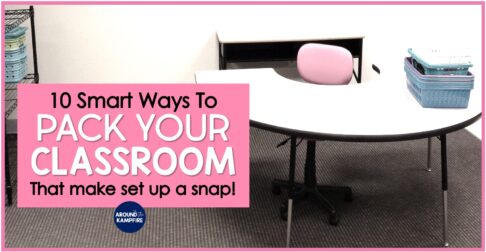 10 tips for packing up your classroom featured image.