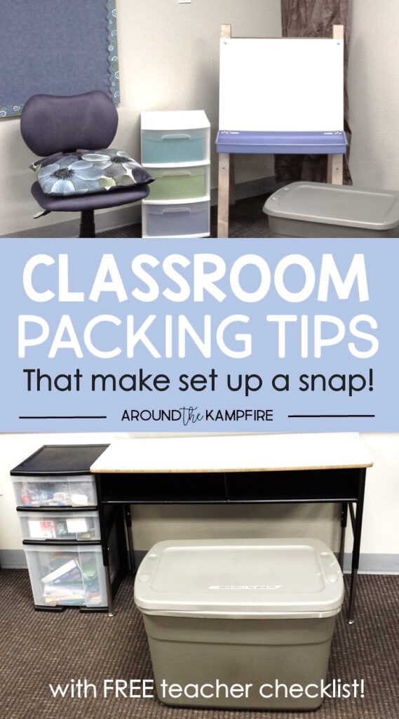 Tips for packing your classroom at the end of the year