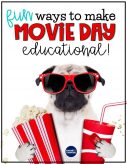 Classroom movie day ideas for first, second, and third grade kids that are both fun and educational. Your students will love the FREE movie day math and reading menus in this post as they use the movie they are watching to review important skills. The movie related activities are ideal for 1st, 2nd, and 3rd grade teachers to keep students engaged and still learning long after the movie is over!