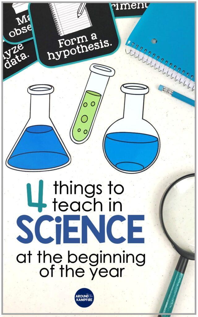 Science teaching ideas for the beginning of the year- This teacher shares what to teach as well as fun science activities that introduce science and lay the foundation for future science lessons in second and third grade.