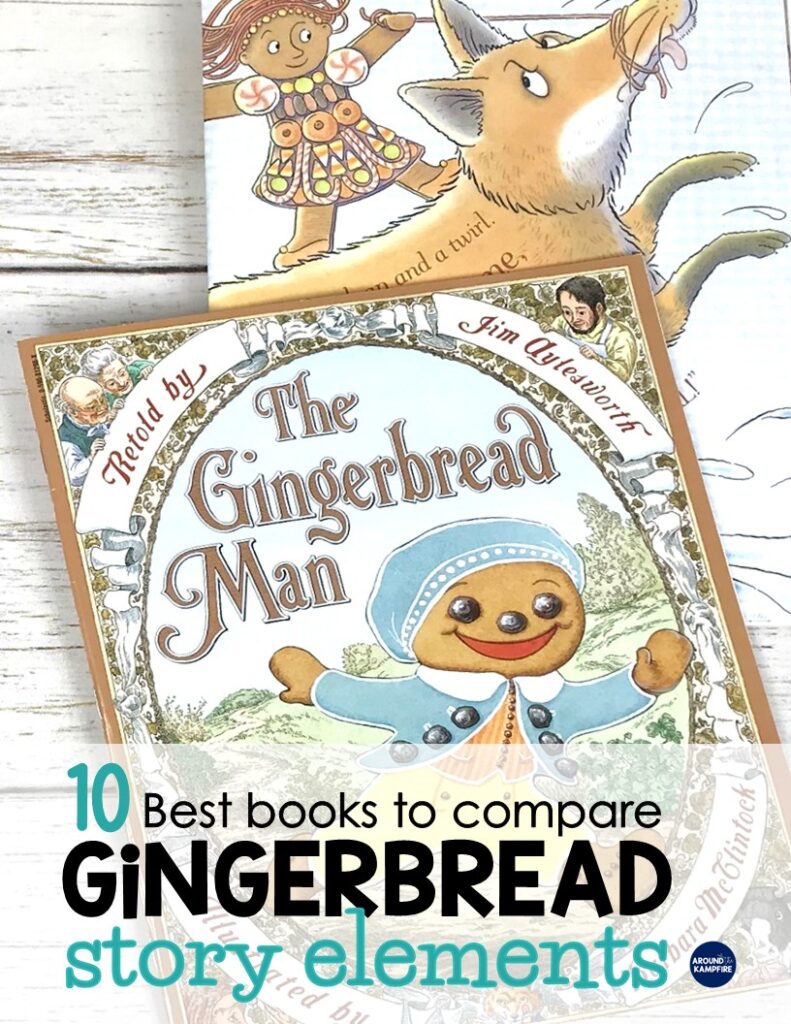 Best books for comparing versions of The Gingerbread Man with a list of teaching ideas and reading activities for each book. A perfect addition to December reading lessons or for teaching a fairy tales unit in 1st, 2nd, or 3rd grade.