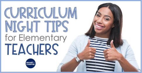 Curriculum Night Tips for Elementary Teachers with FREE Checklist