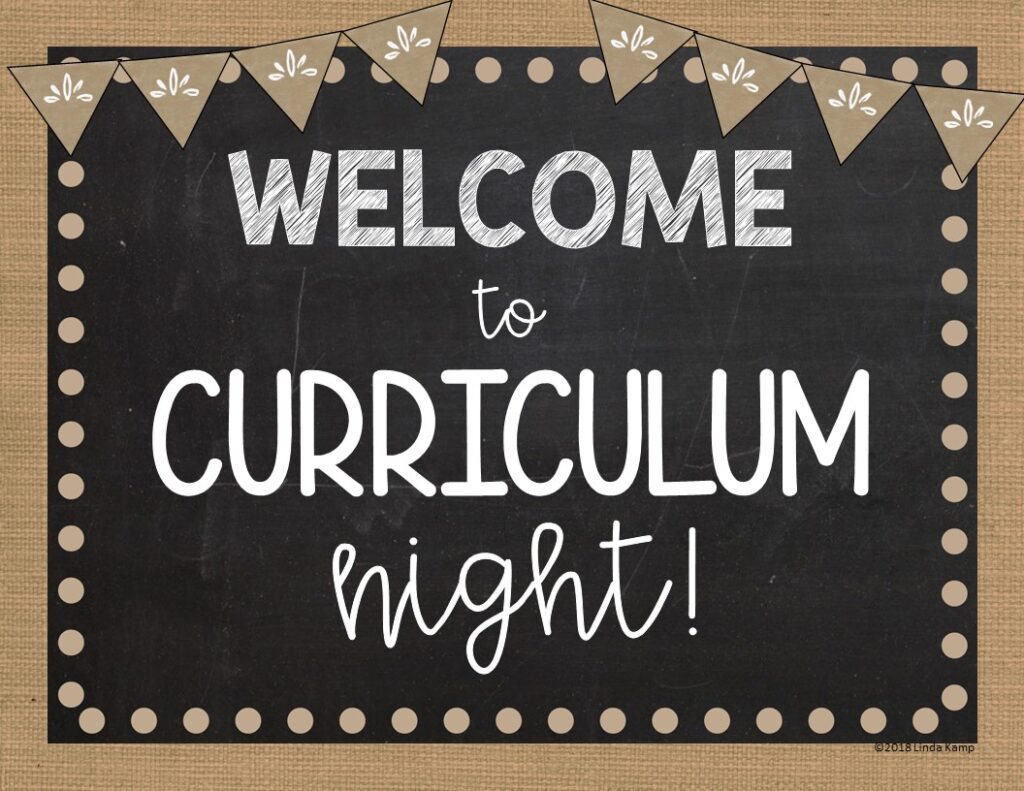 Curriculum Night tips for elementary teachers- Curriculum Night Power Point template