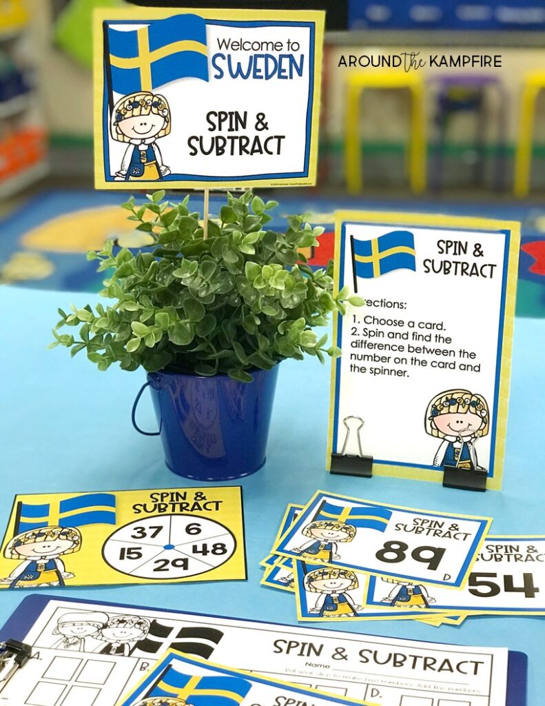 Holidays around the world math party station for Sweden