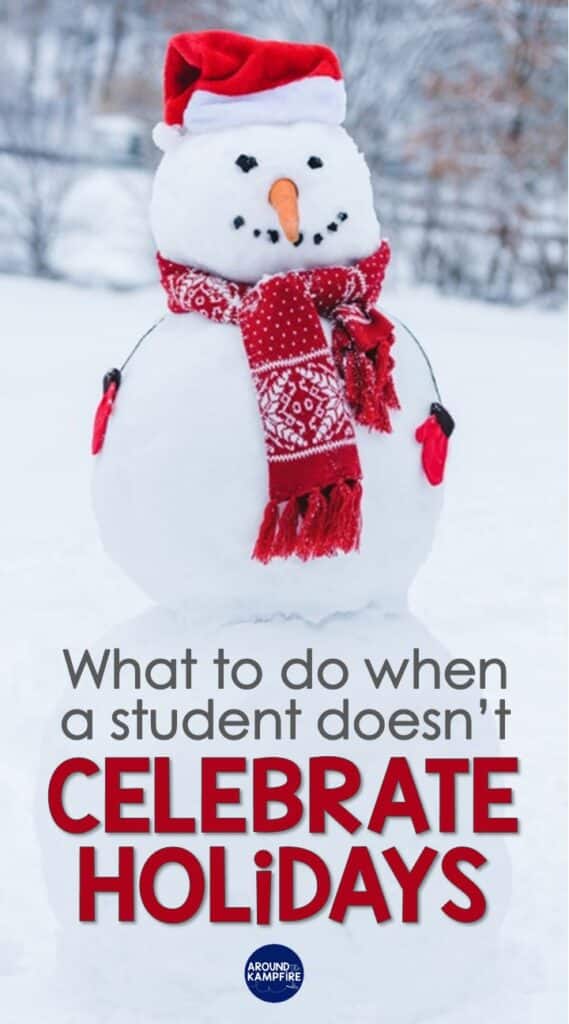 What to do when students don't celebrate holidays-Ideas for teachers. 