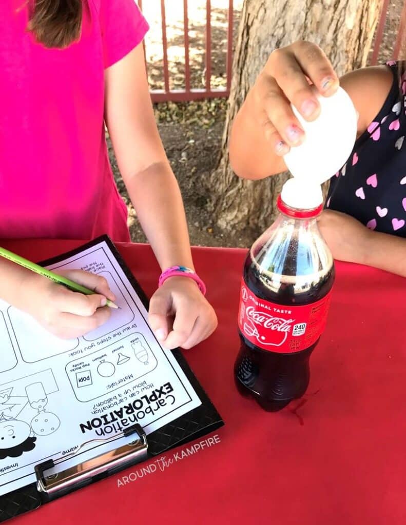 Pop Rocks science experiment for kids to explore how combining a solid and a liquid forms a gas. Ideal for 2nd grade science, NGSS, and properties of matter activities.