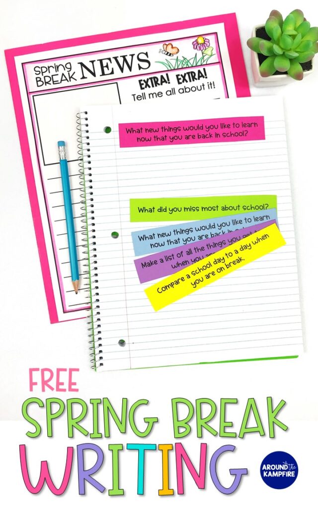 FREE Spring Break Writing Activities