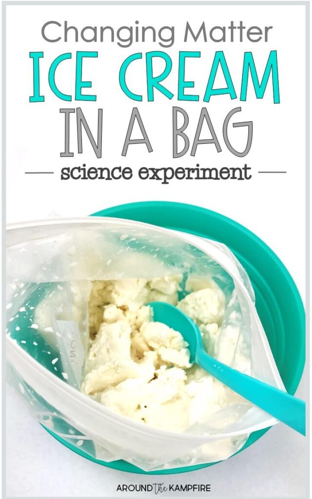 Ice cream in a bag changing matter science experiment 2nd grade