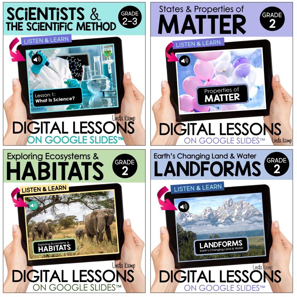 Digital science units for Second Grade