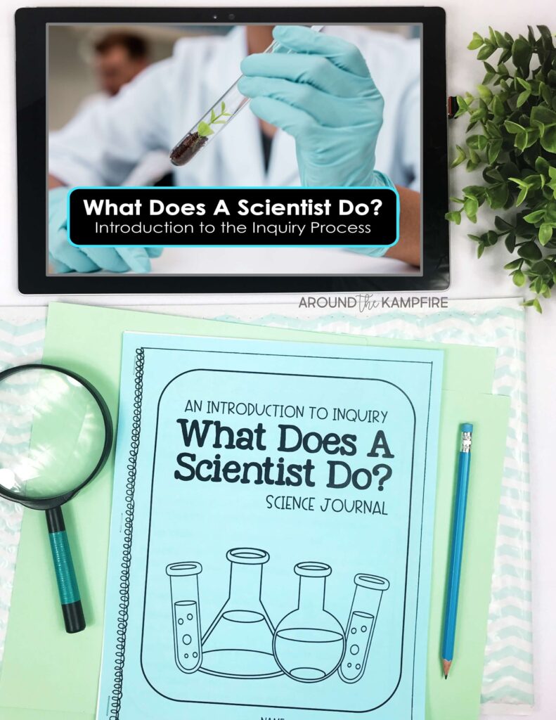 science teaching materials printable and on a tablet