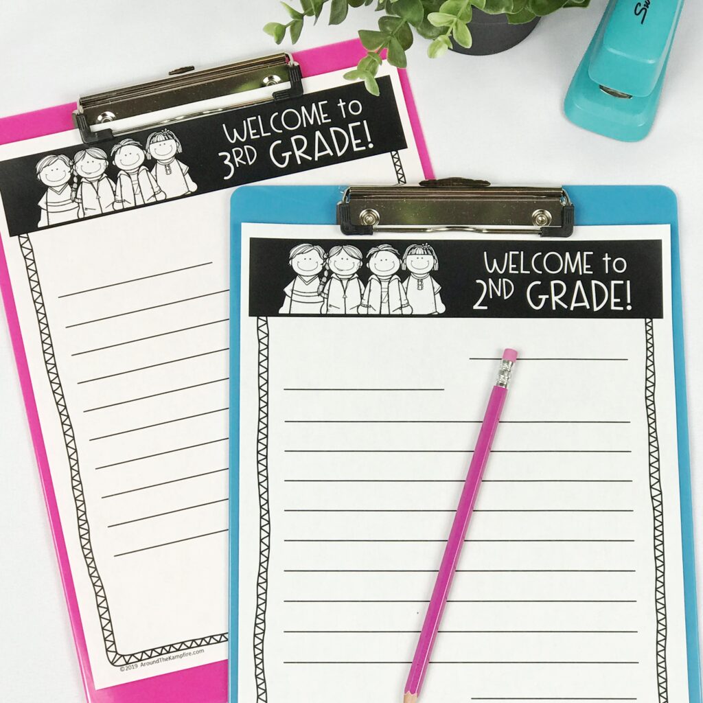 write welcome letters to next year new class students
