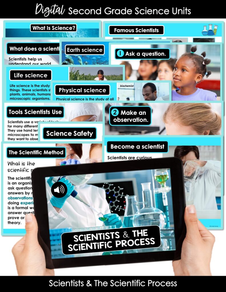 digital science lessons for 2nd grade distance learning all about scientists activities