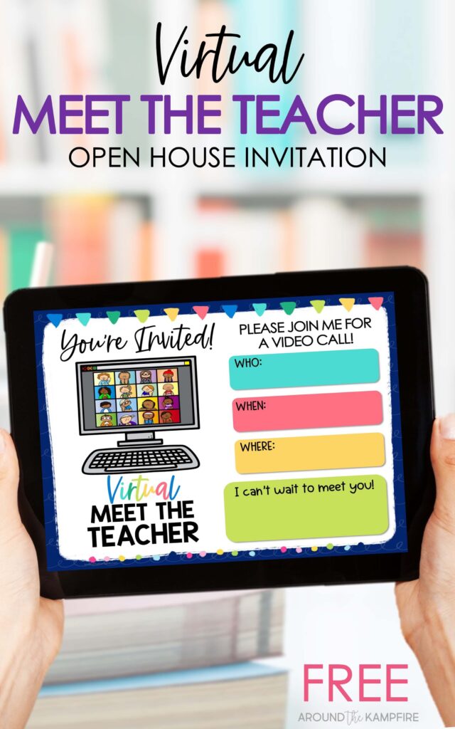 Virtual Meet the Teacher Zoom Meeting Invitation
