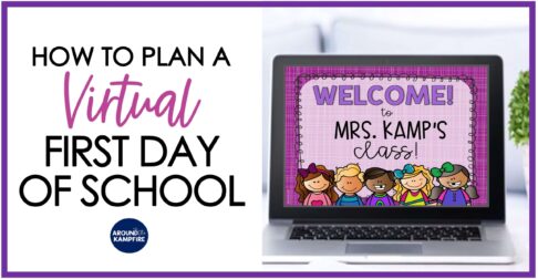 How to plan a virtual first day of school activities featured image.