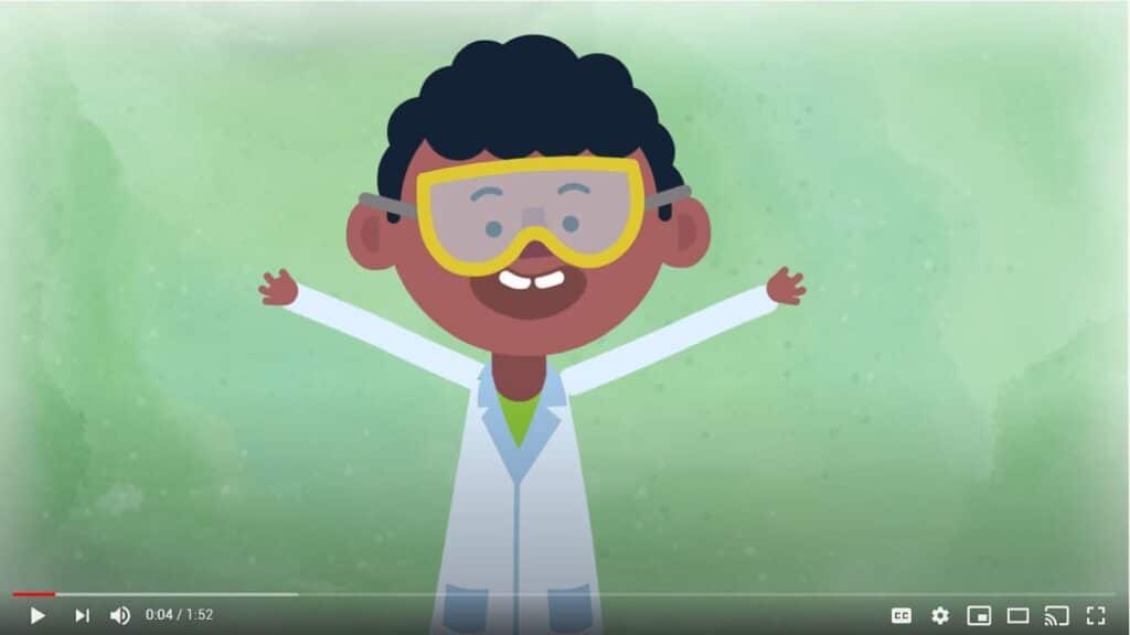 Let's be scientists video for kids cover image