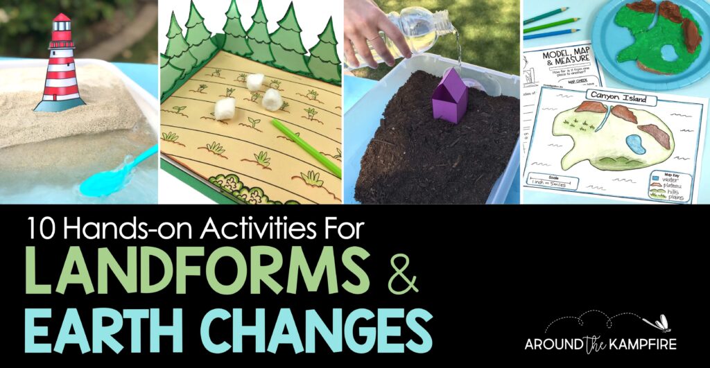 hands on ideas for teaching landforms earth changes activities