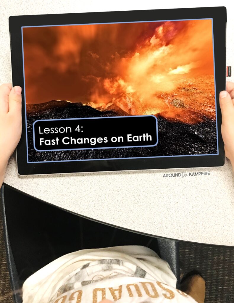Fast earth changes digital lesson