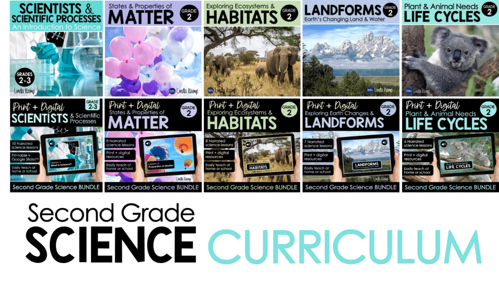 2nd grade science curriculum NGSS print and digital