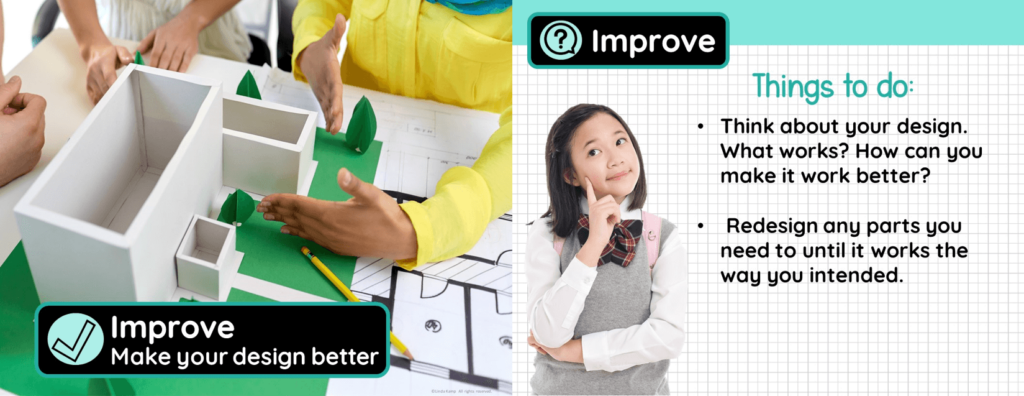 engineering design process lesson -Improve