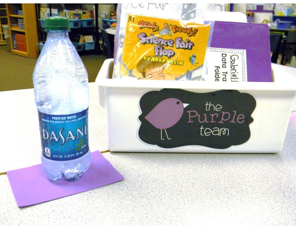 water bottle coasters for the classroom