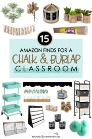 15 Amazon Finds For A Chalk & Burlap Classroom Theme