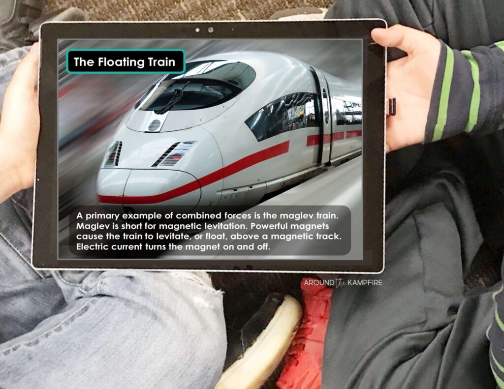 The Floating Train lesson to teach force and motion to third graders.