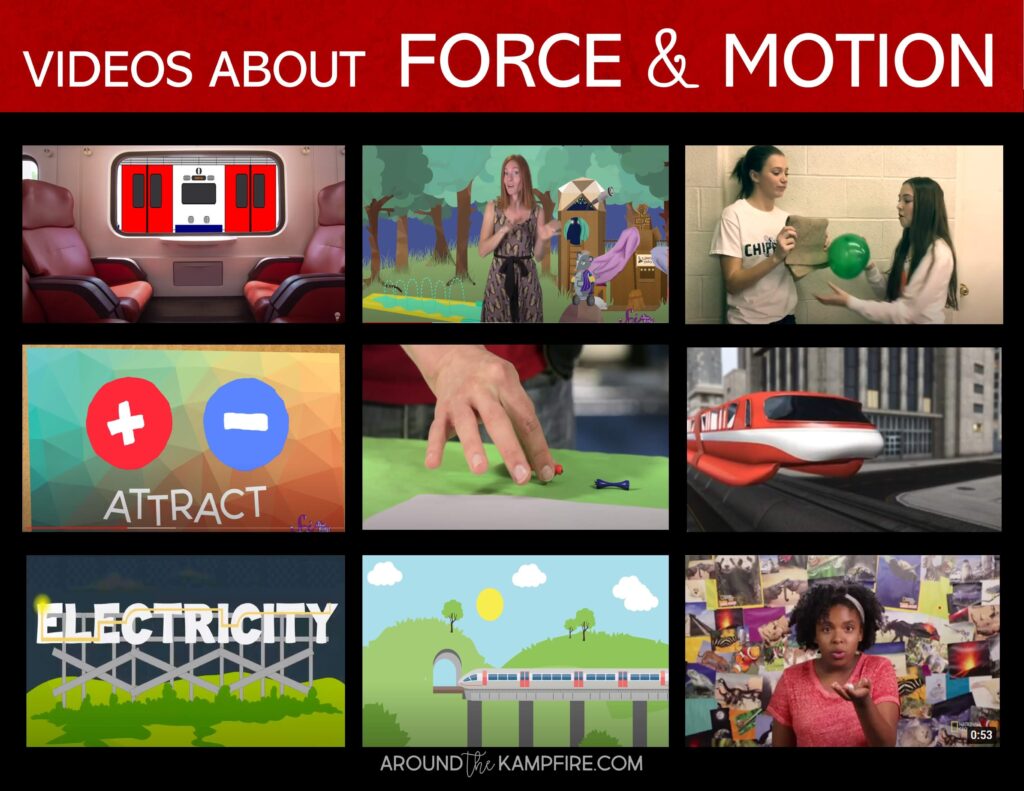 Force and motion videos