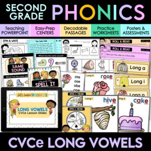 Long vowels phonics unit.