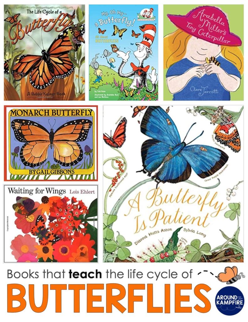 books for teaching about the butterfly life cycle