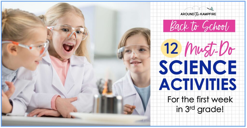 back to school science activities for the first week of science in third grade