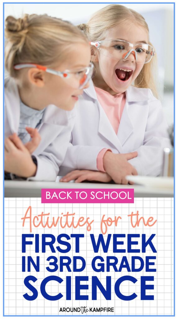 back to school science activities for the first week of science in third grade